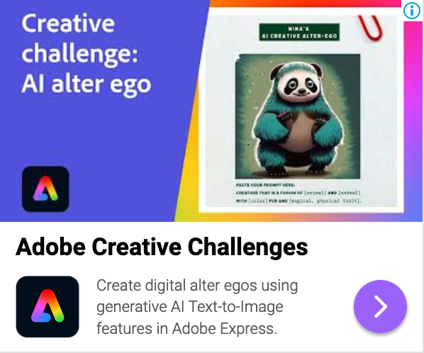 Adobe Creative Challenge Ad